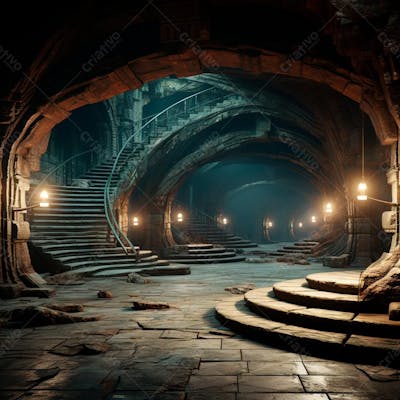 Fundo De Tunel Realista Para Composição (426)
