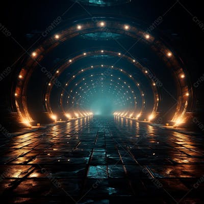 Fundo De Tunel Realista Para Composição (429)