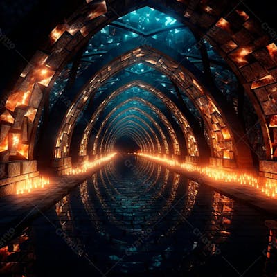 Fundo De Tunel Realista Para Composição (432)