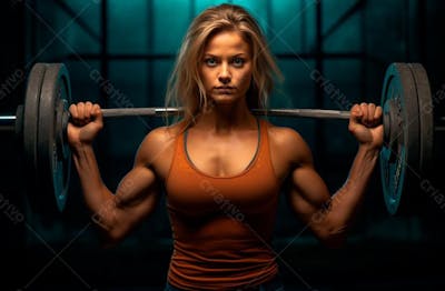 Foto De Uma Mulher Personal Trainer Para Composição De Academia (42)