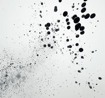 Textura De Tinta Spray Pintada Em Aquarela Preto E Branco (2)