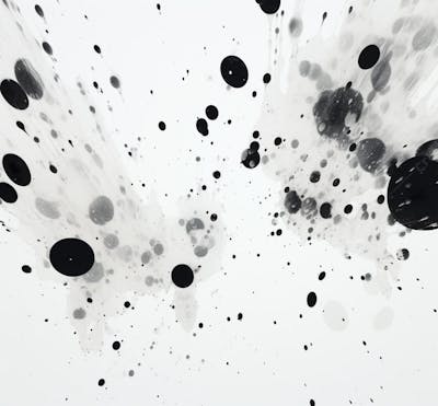 Textura De Tinta Spray Pintada Em Aquarela Preto E Branco (3)