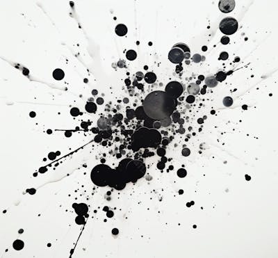 Textura De Tinta Spray Pintada Em Aquarela Preto E Branco (5)