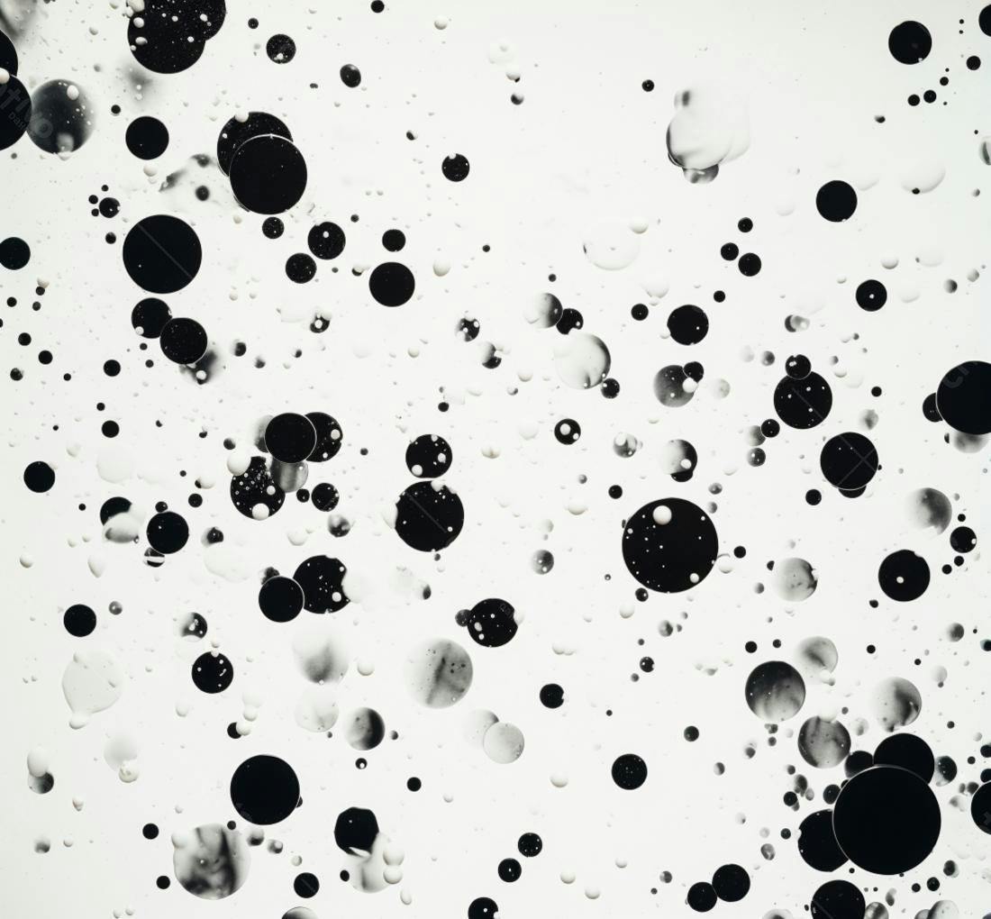 Textura Bolhas Preto e Branco para Fundo