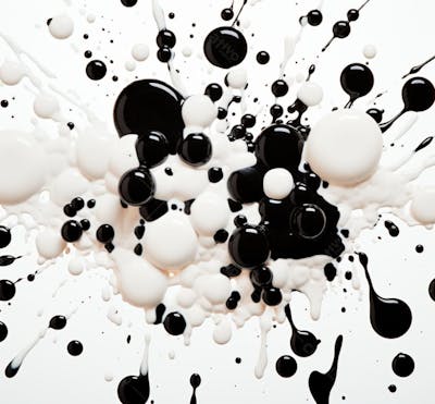 Textura De Tinta Spray Pintada Em Aquarela Preto E Branco (7)