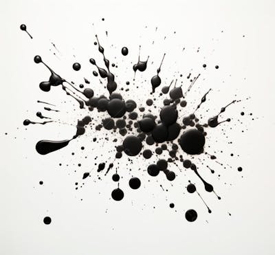 Textura De Tinta Spray Pintada Em Aquarela Preto E Branco (8)