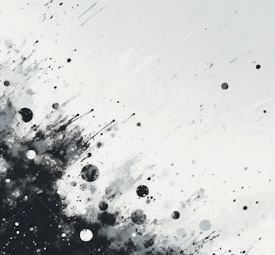 Textura De Tinta Spray Pintada Em Aquarela Preto E Branco (10)