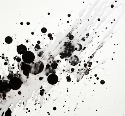 Textura De Tinta Spray Pintada Em Aquarela Preto E Branco (11)