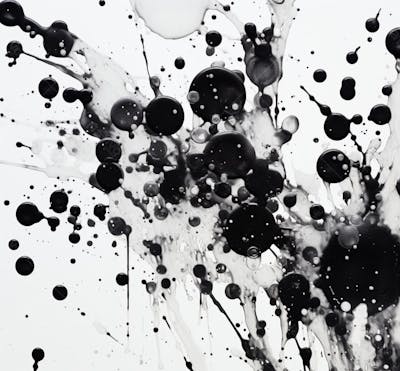 Textura De Tinta Spray Pintada Em Aquarela Preto E Branco (12)