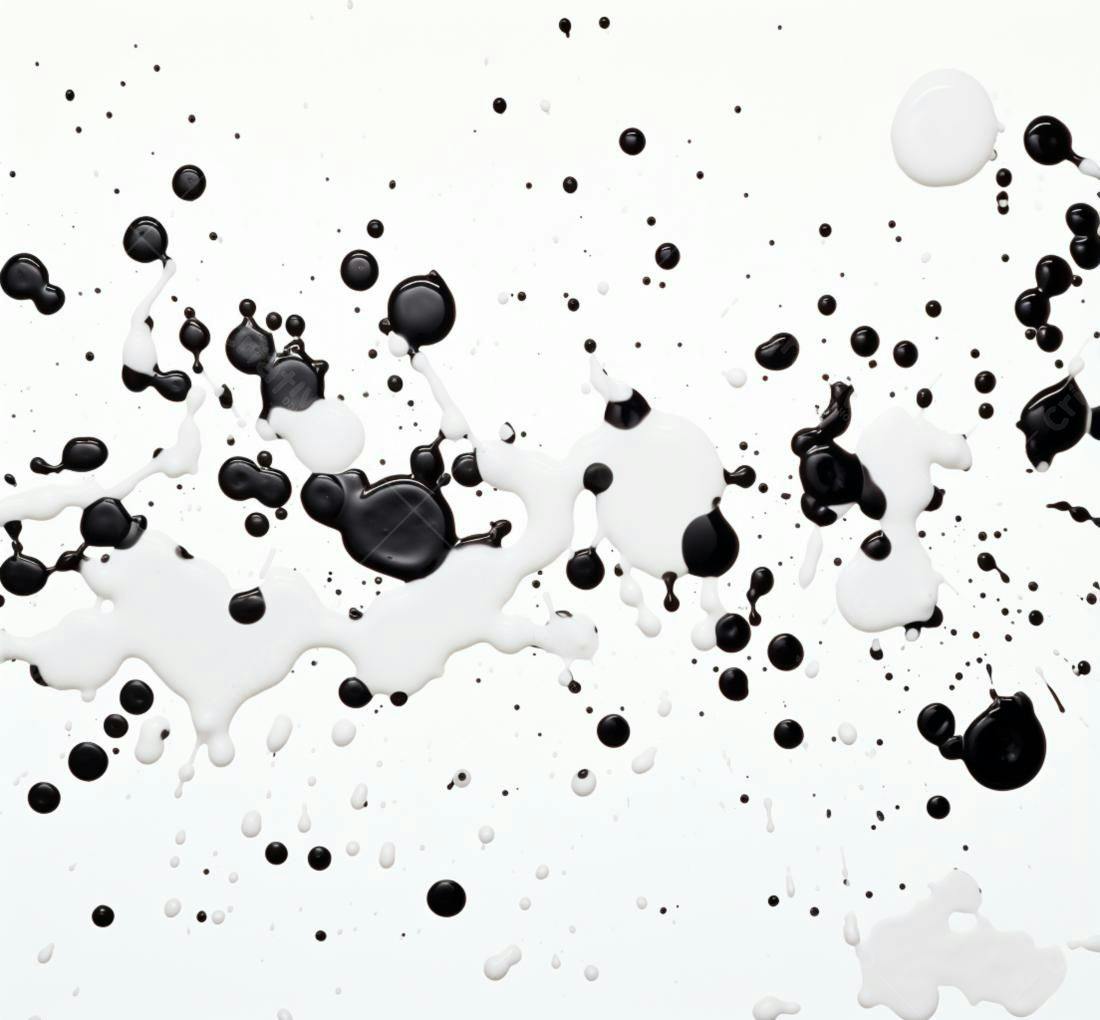 Textura respingos tinta preto e branco para fundo