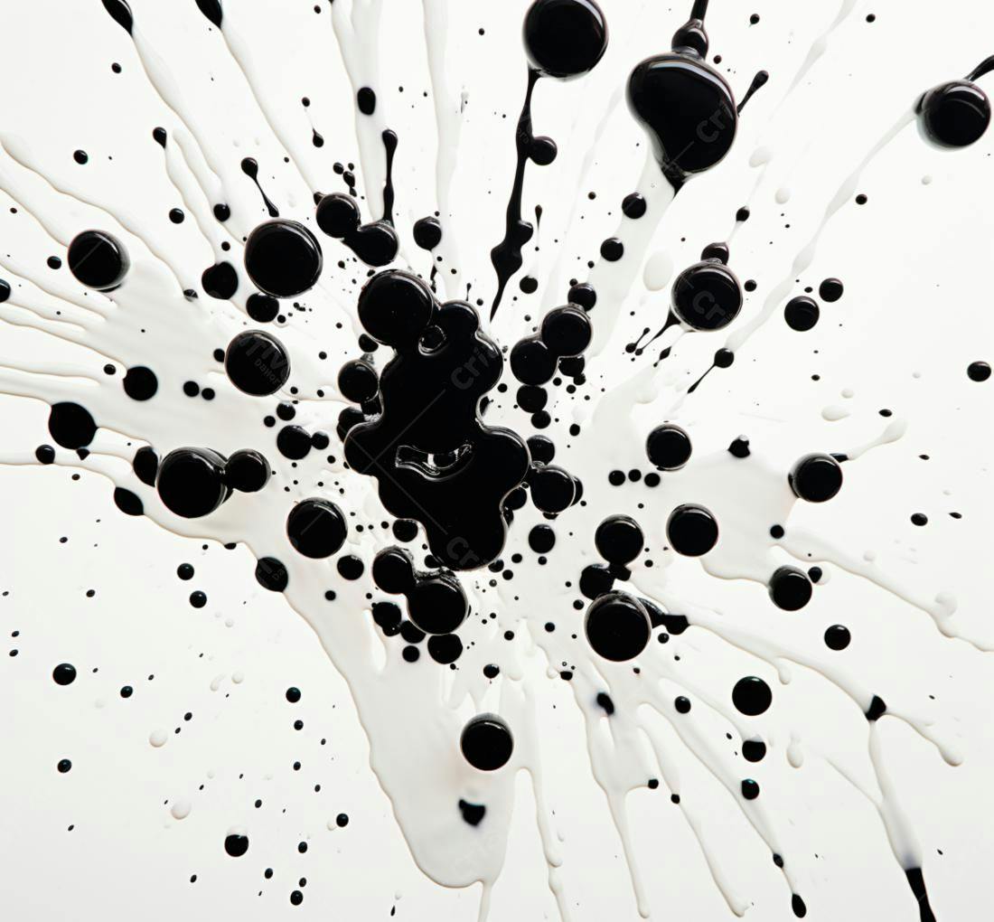 Textura tinta preta e branca para fundo abstrato