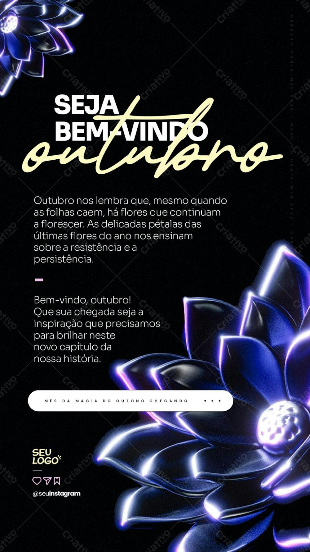 Arte 06   Seja Bem Vindo Outubro   Mesmo Que As Folhas Caem...   Stories