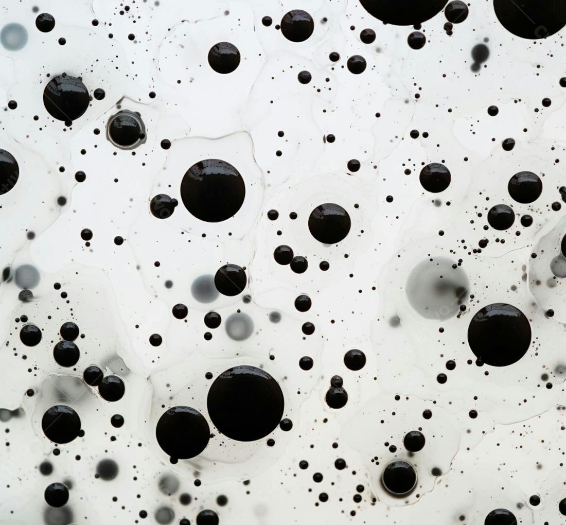 Textura Bolhas Pretas e Brancas para Fundo