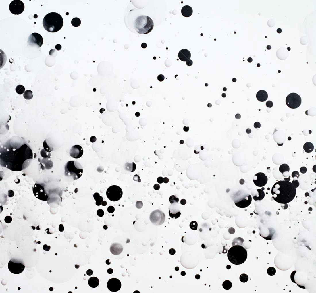 Textura Abstrata Bolhas Preto e Branco para Fundo