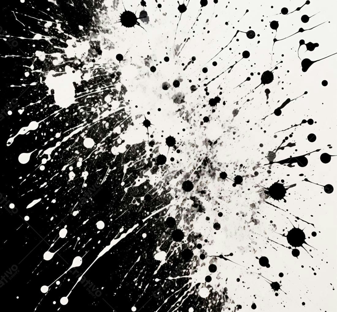Textura respingos preto e branco para fundo