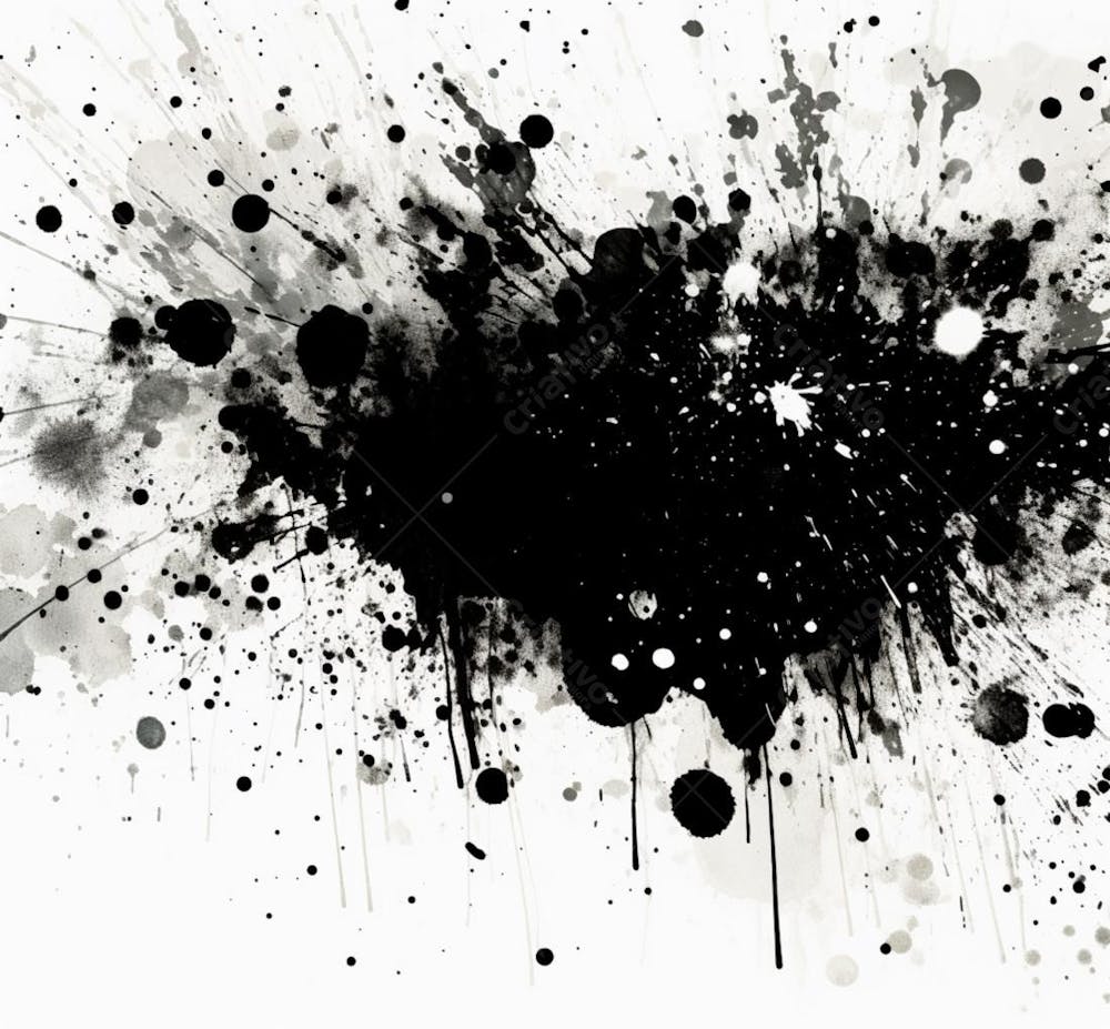 Textura De Tinta Spray Pintada Em Aquarela Preto E Branco (36)