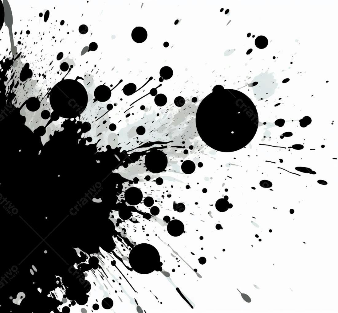 Textura respingos tinta preto e branco para fundo