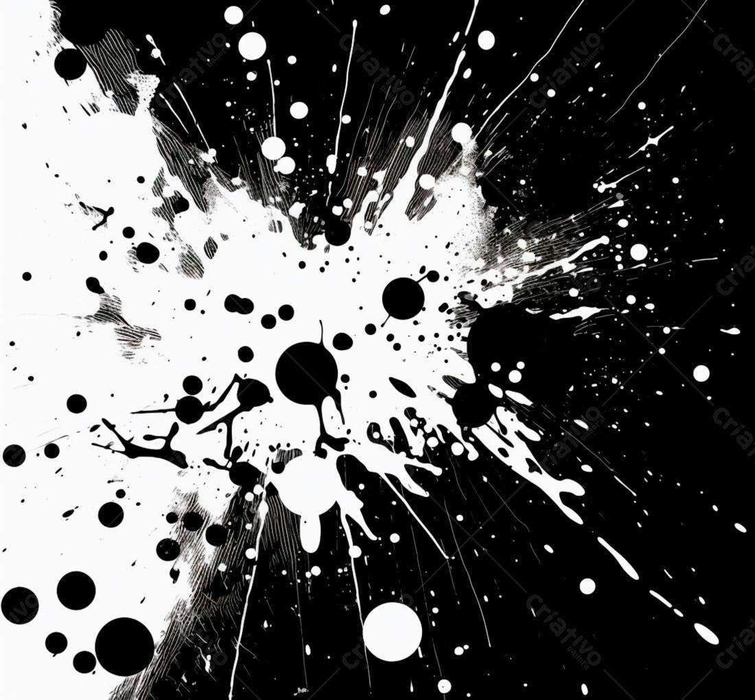 Textura Abstrata Preto e Branco para Fundo