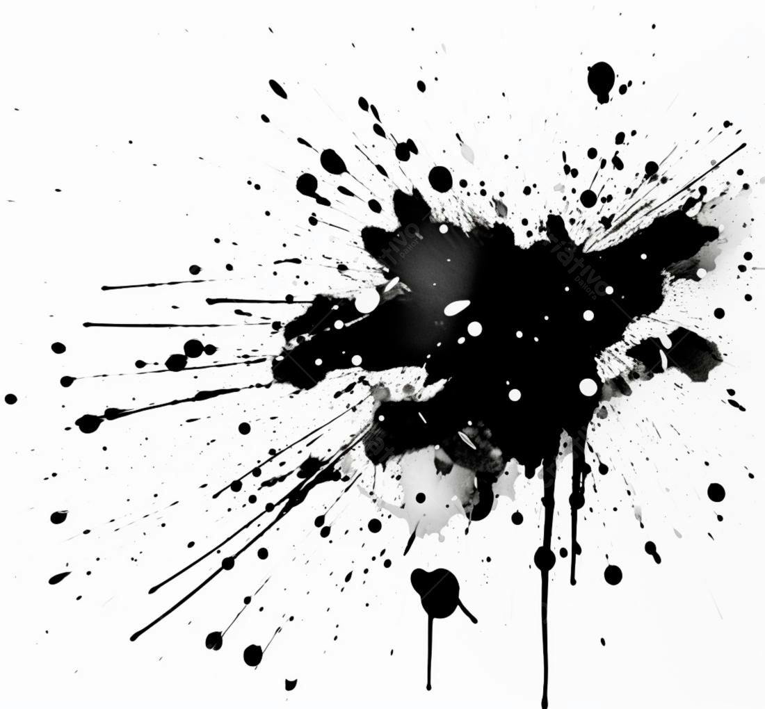 Textura respingos tinta preta para fundo