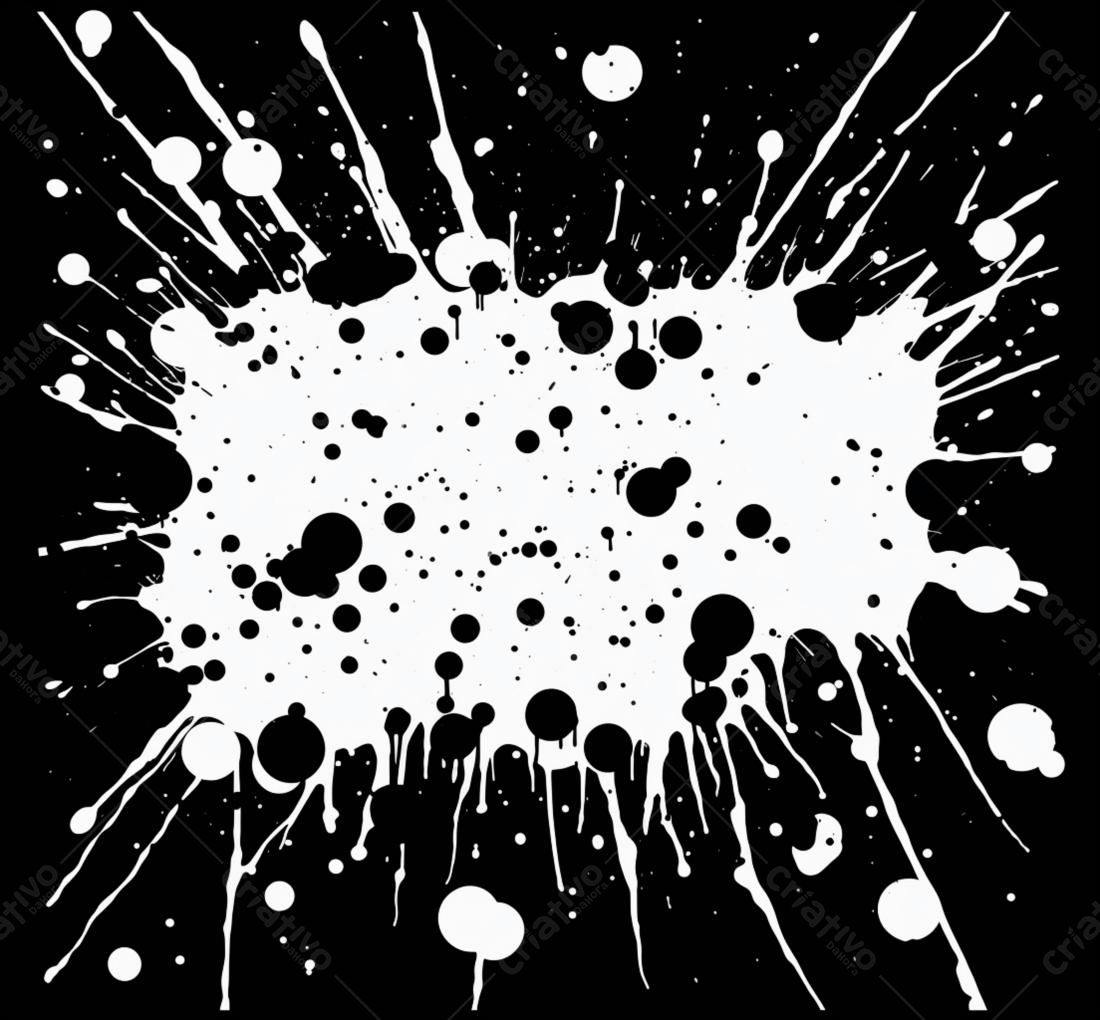Textura respingos tinta preto e branco para fundo