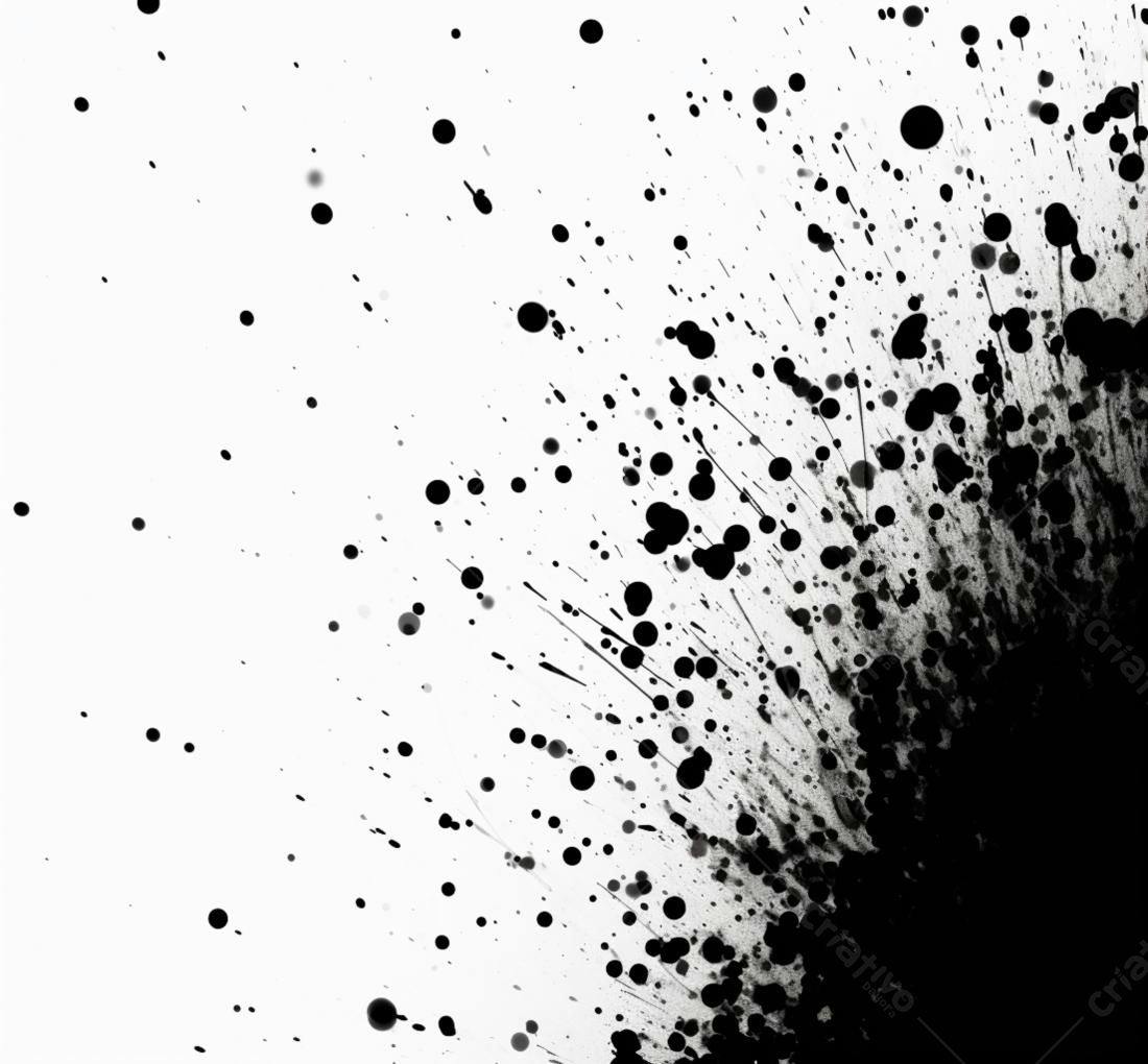 Textura respingos tinta preta para fundo