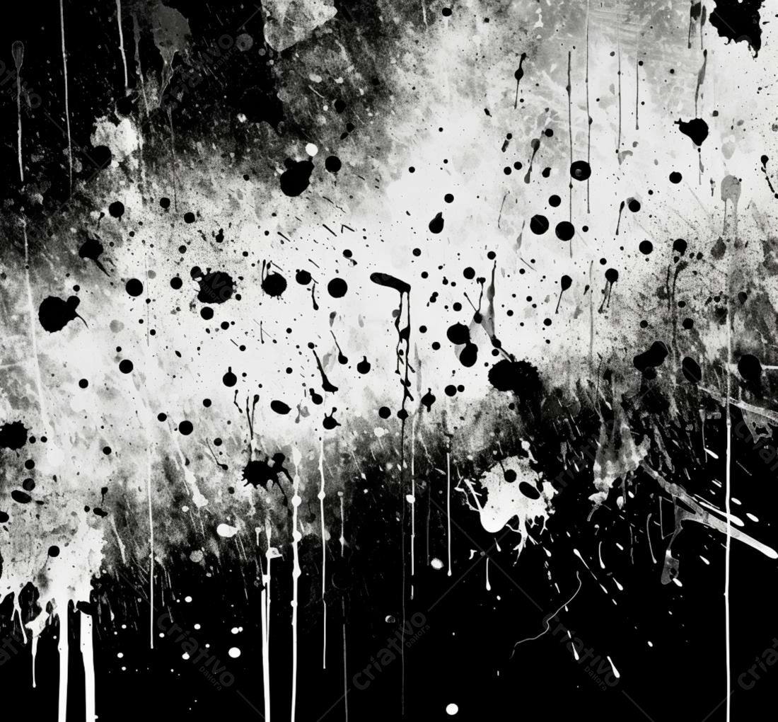 Textura Grunge Preto e Branco para Fundo