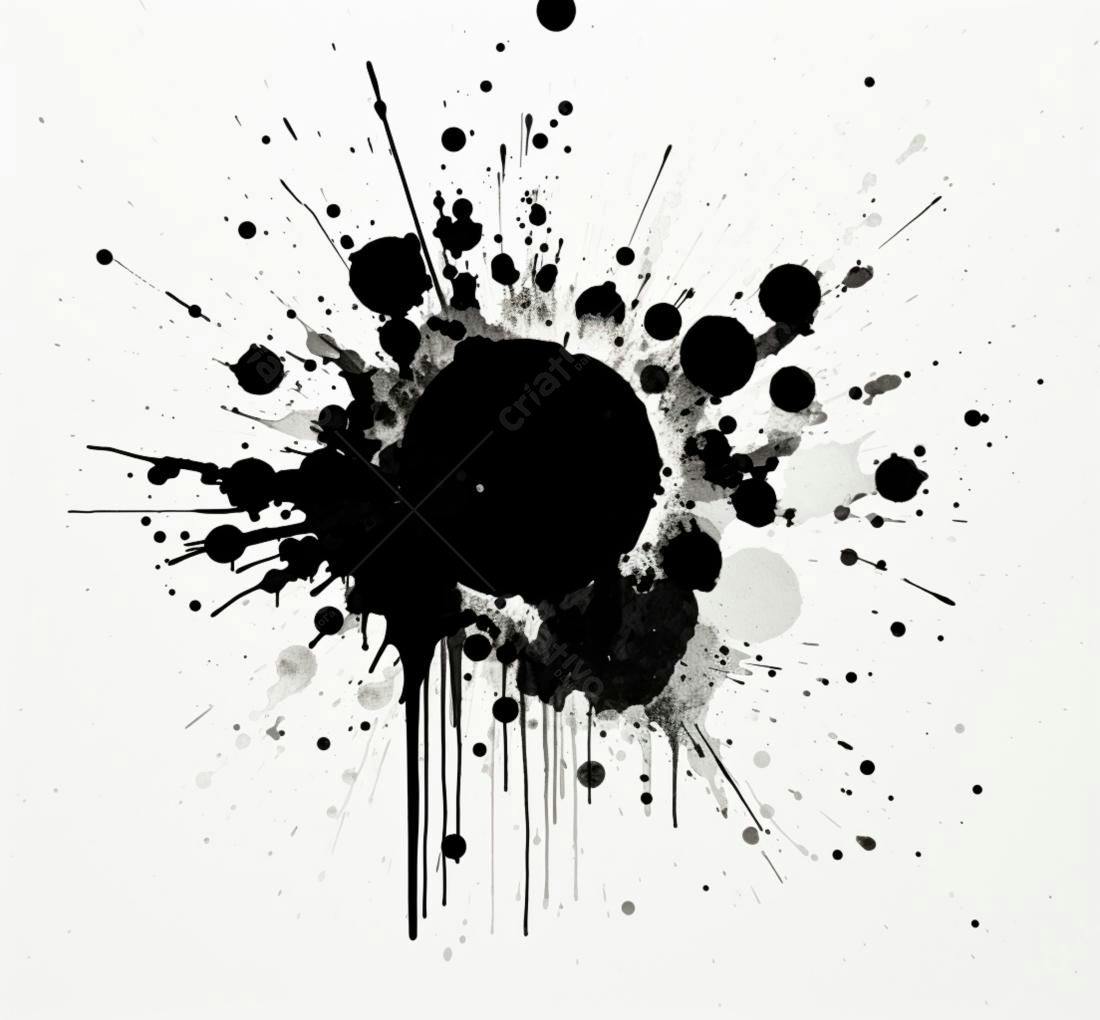 Textura tinta preta respingos para fundo