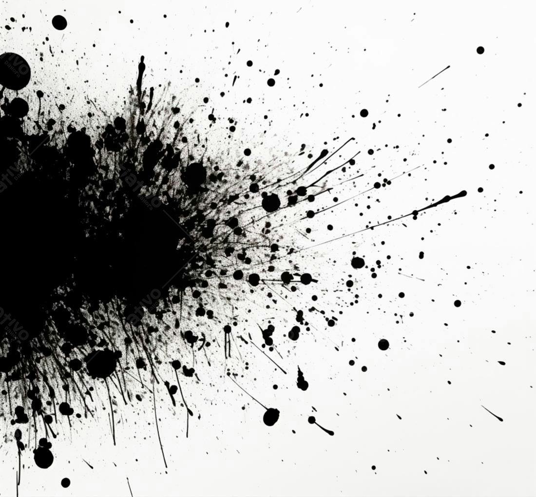 Textura respingos tinta preta para fundo