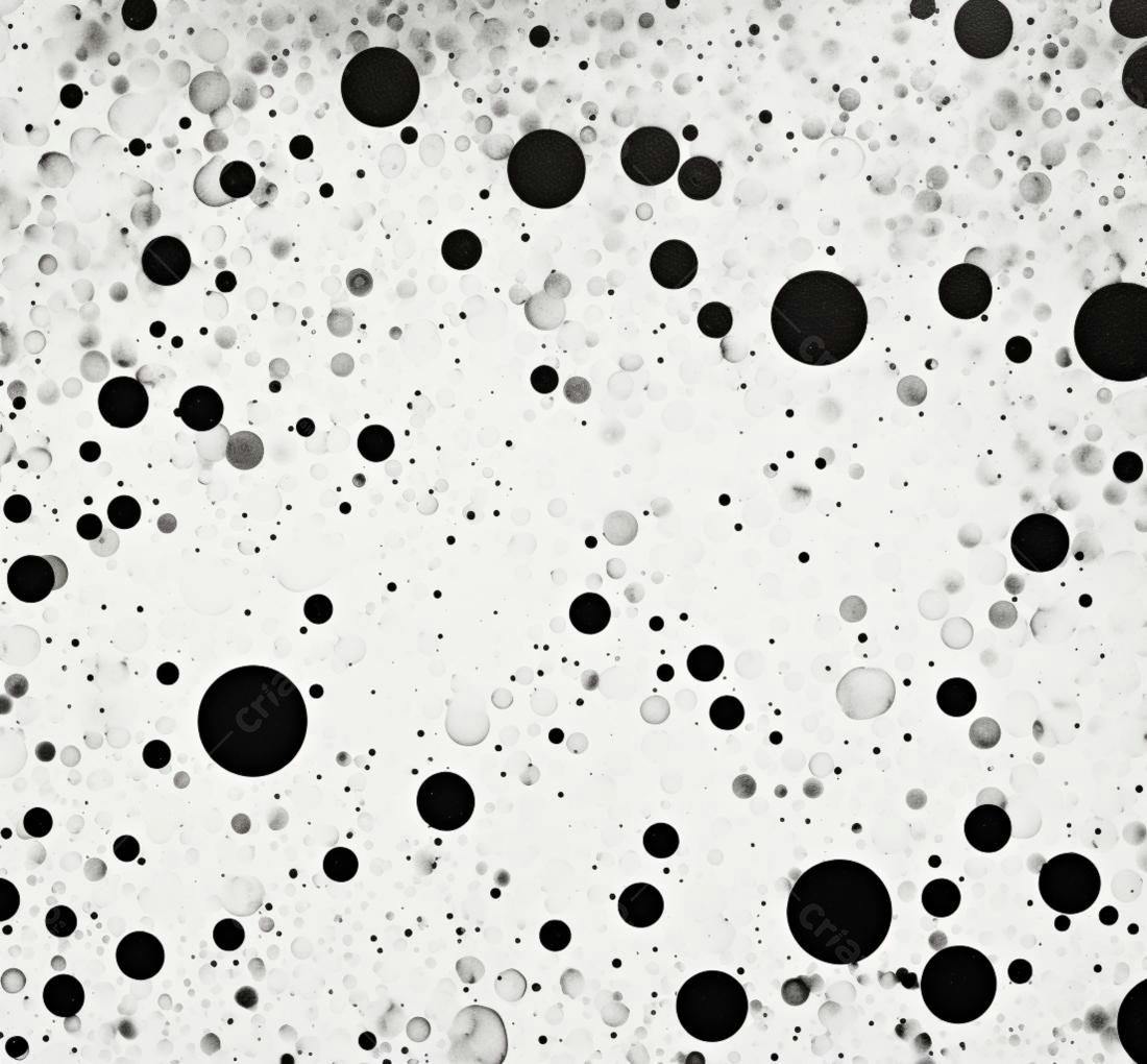 Textura Abstrata Bolhas Preto e Branco para Fundo
