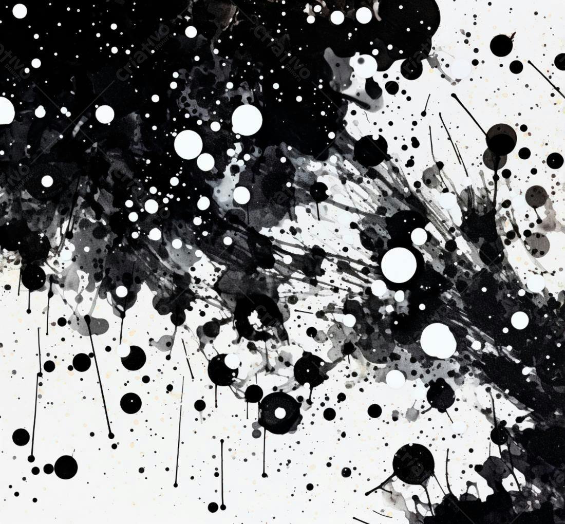 Textura Abstrata Preto e Branco para Fundo