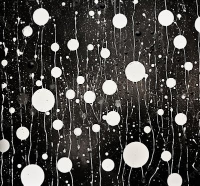 Textura De Tinta Spray Pintada Em Aquarela Preto E Branco (101)