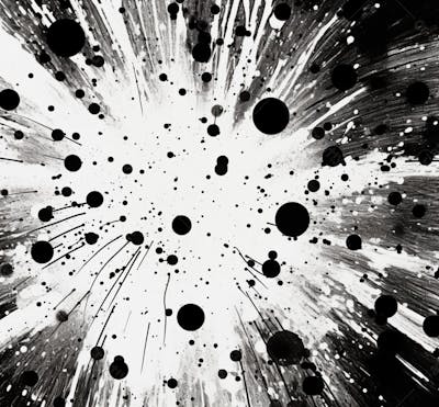 Textura De Tinta Spray Pintada Em Aquarela Preto E Branco (103)