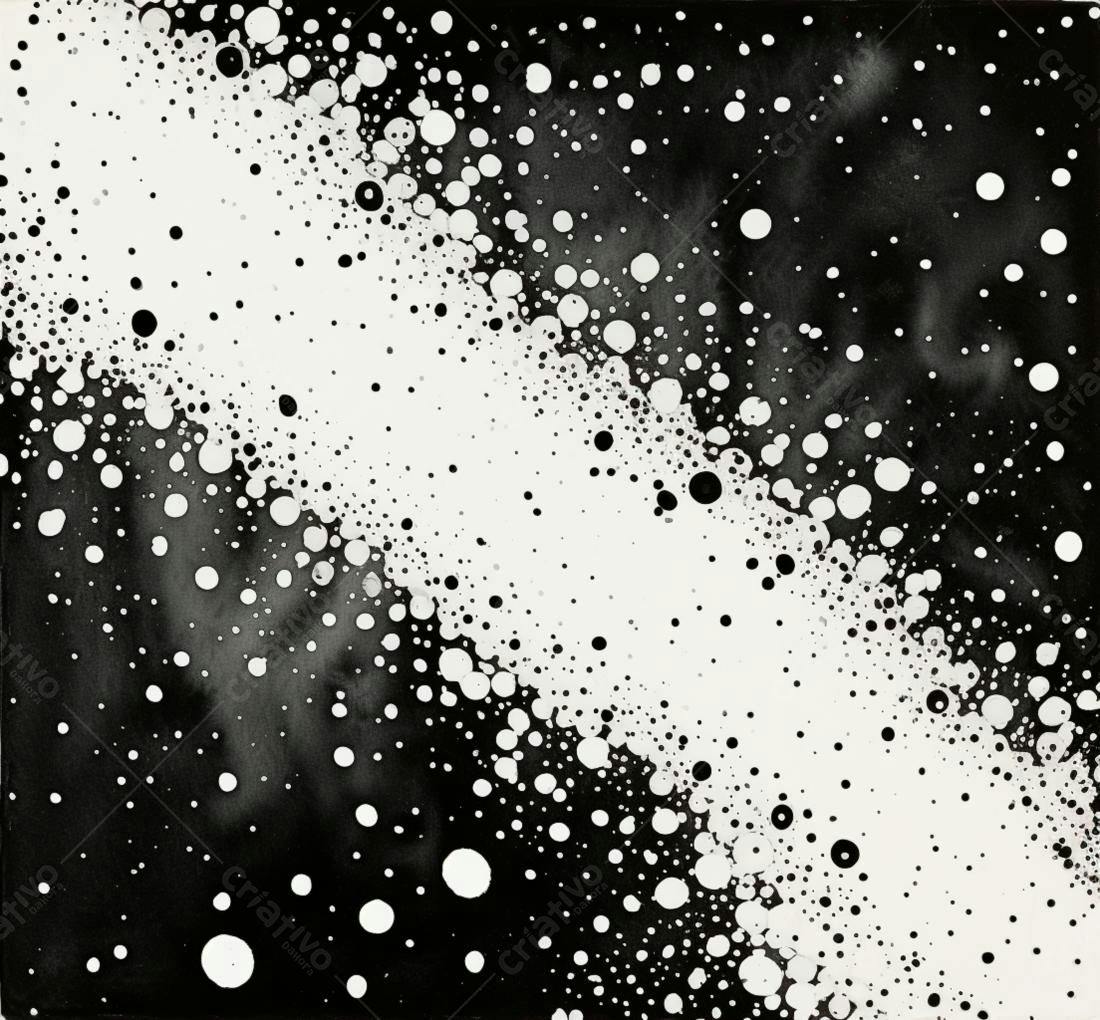 Textura Abstrata Bolhas Preto e Branco para Fundo