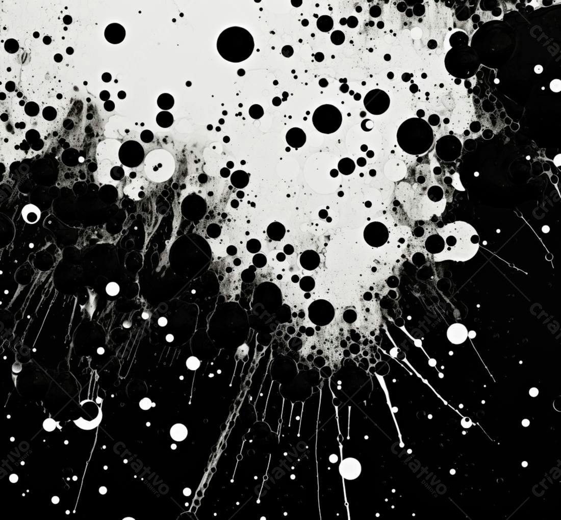 Textura Abstrata Preto e Branco para Fundo