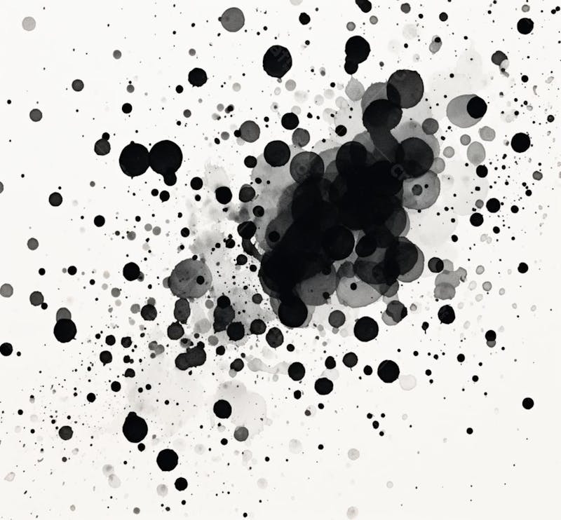 Textura de tinta spray pintada em aquarela preto e branco