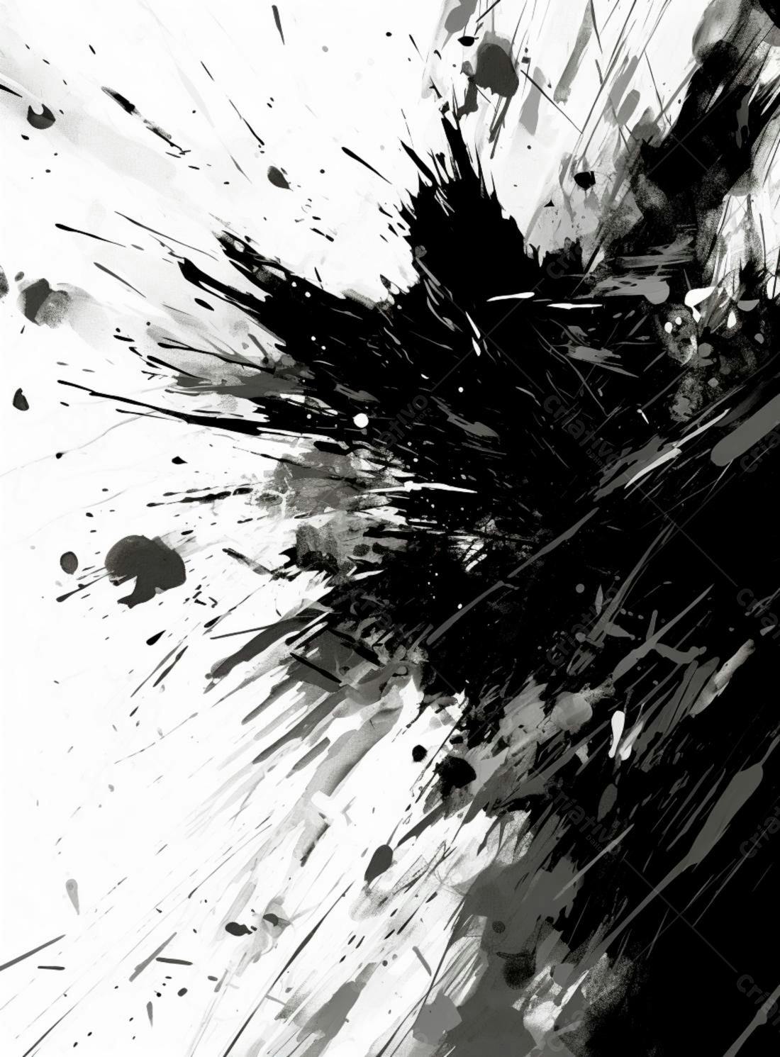 Textura Abstrata Preto e Branco para Fundo