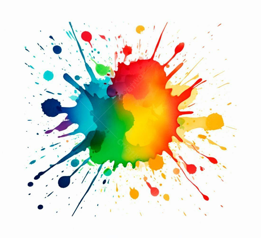 Textura aquarela arco-íris para fundo criativo