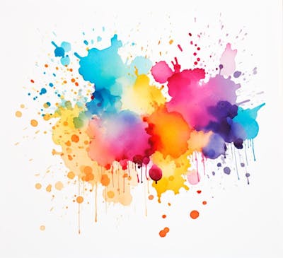 Imagem De Respingo De Tinta Colorida Estilo Textura (13)