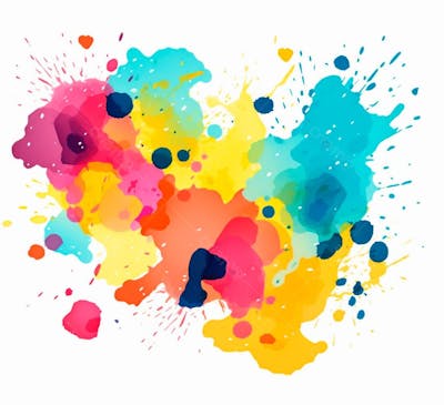 Imagem De Respingo De Tinta Colorida Estilo Textura (14)