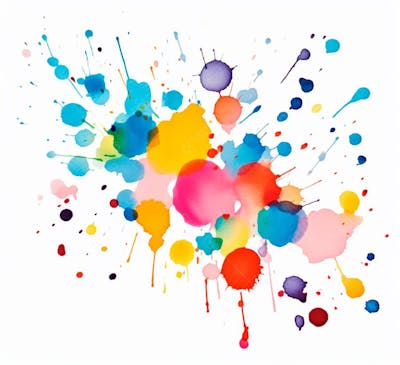 Imagem De Respingo De Tinta Colorida Estilo Textura (15)