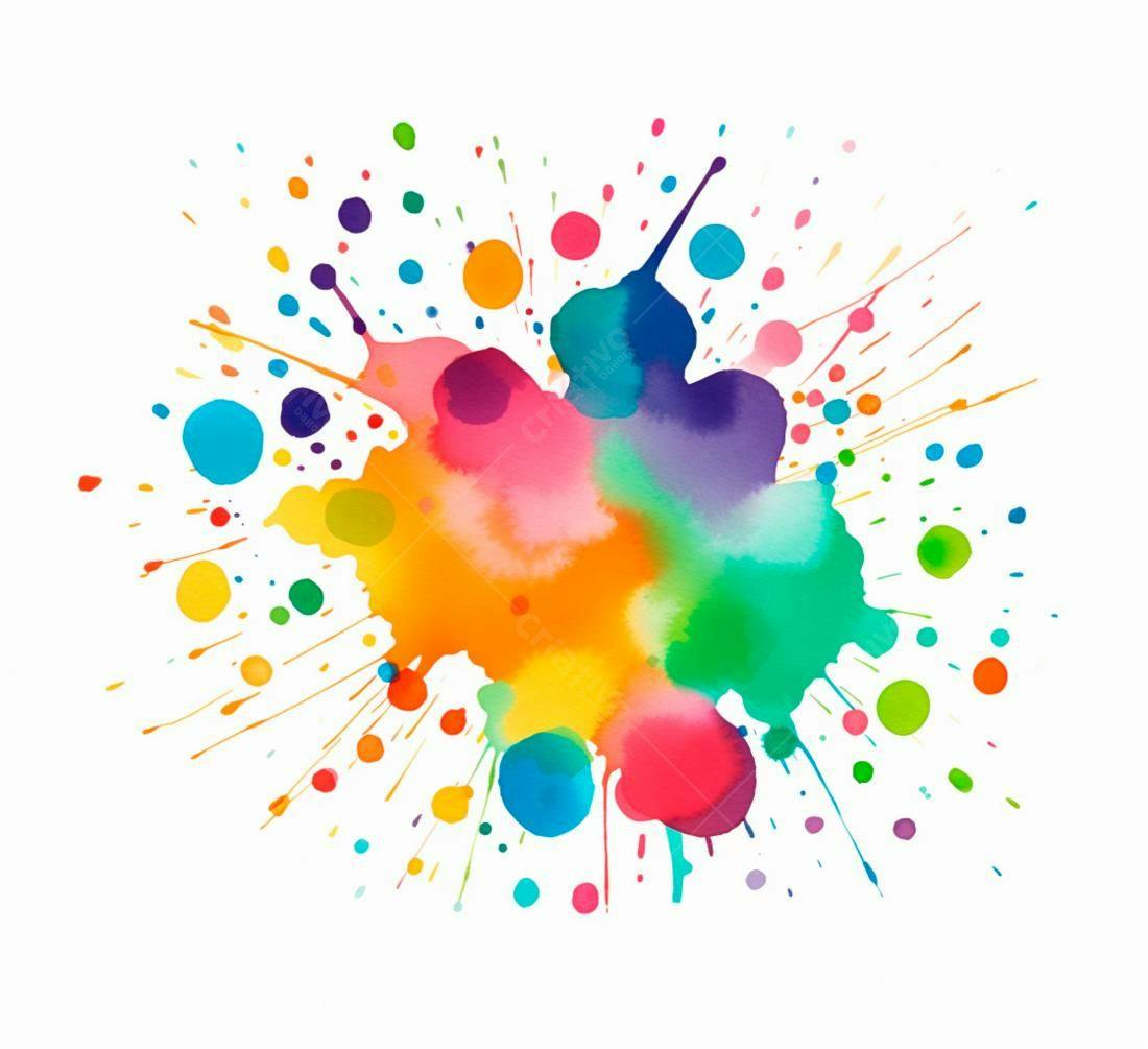 Textura aquarela colorida para fundo vibrante