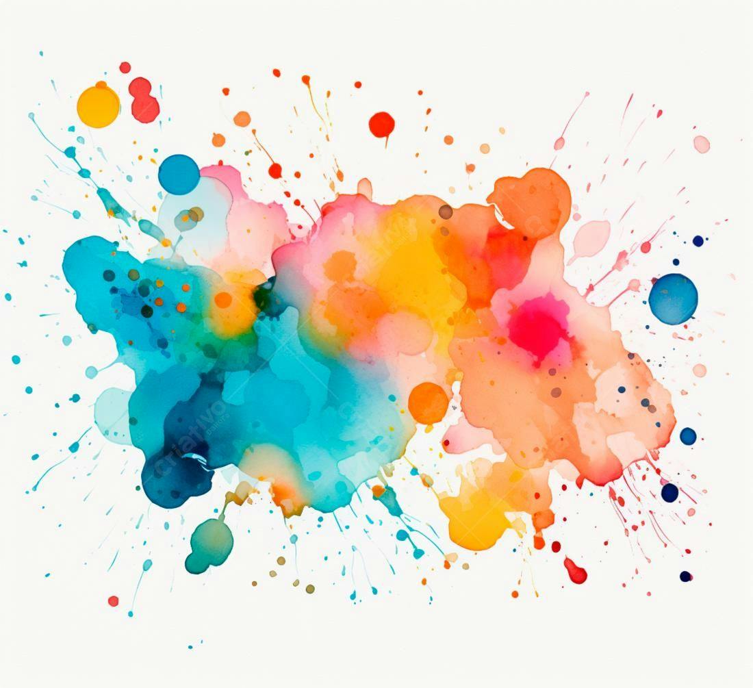 Textura aquarela colorida para fundo vibrante