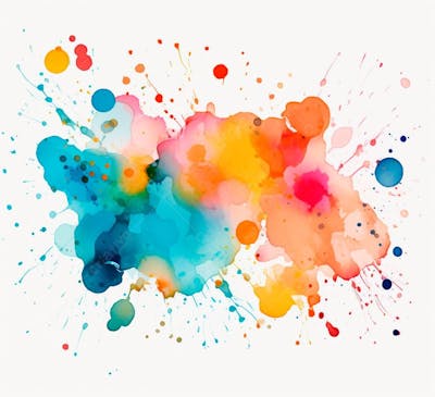 Imagem De Respingo De Tinta Colorida Estilo Textura (17)
