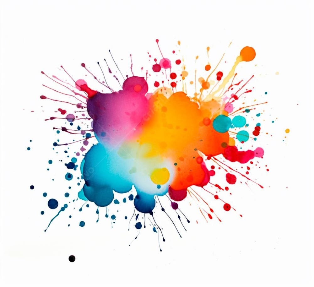 Imagem De Respingo De Tinta Colorida Estilo Textura (18)