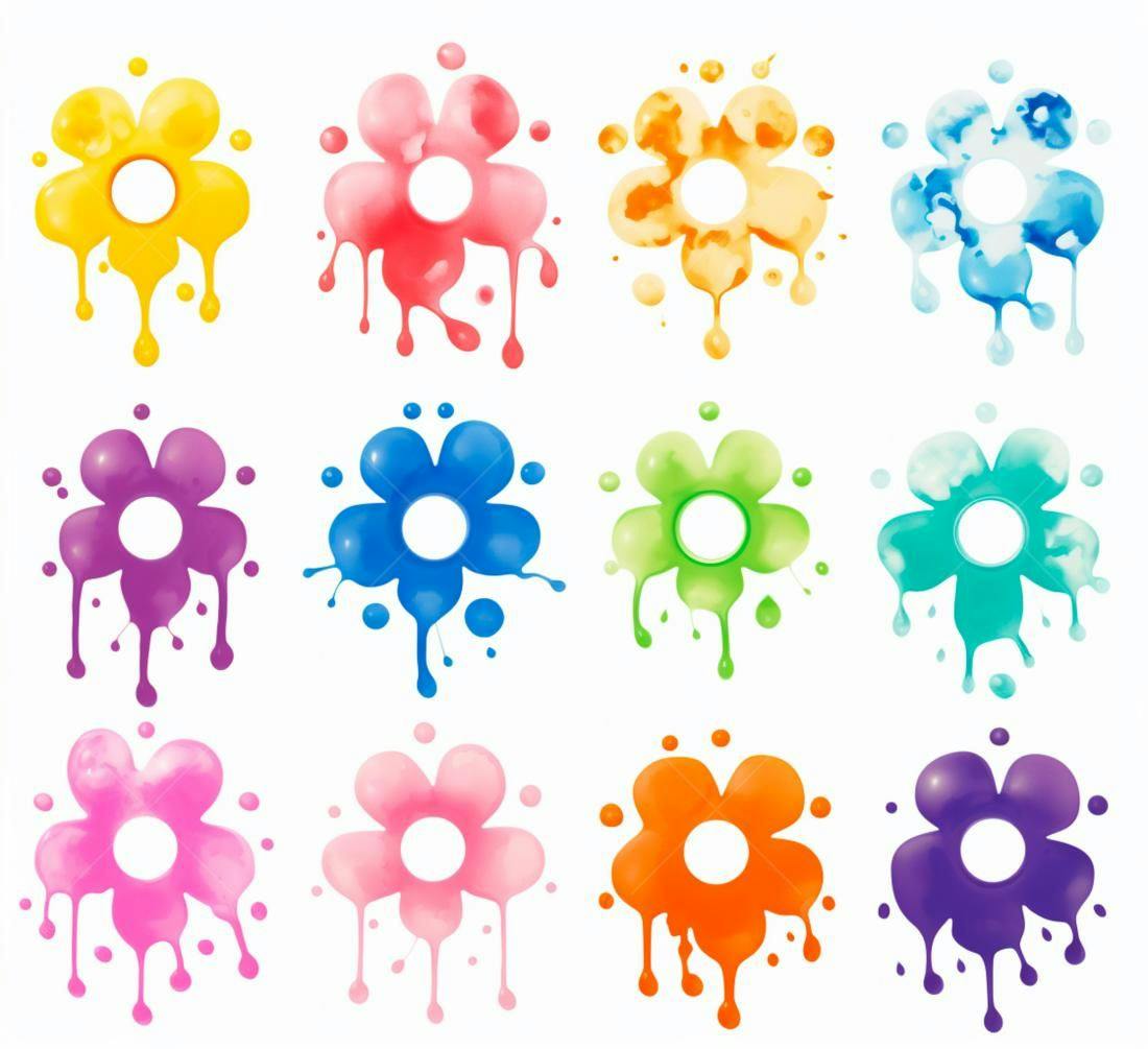 Textura Floral Colorida para Fundo