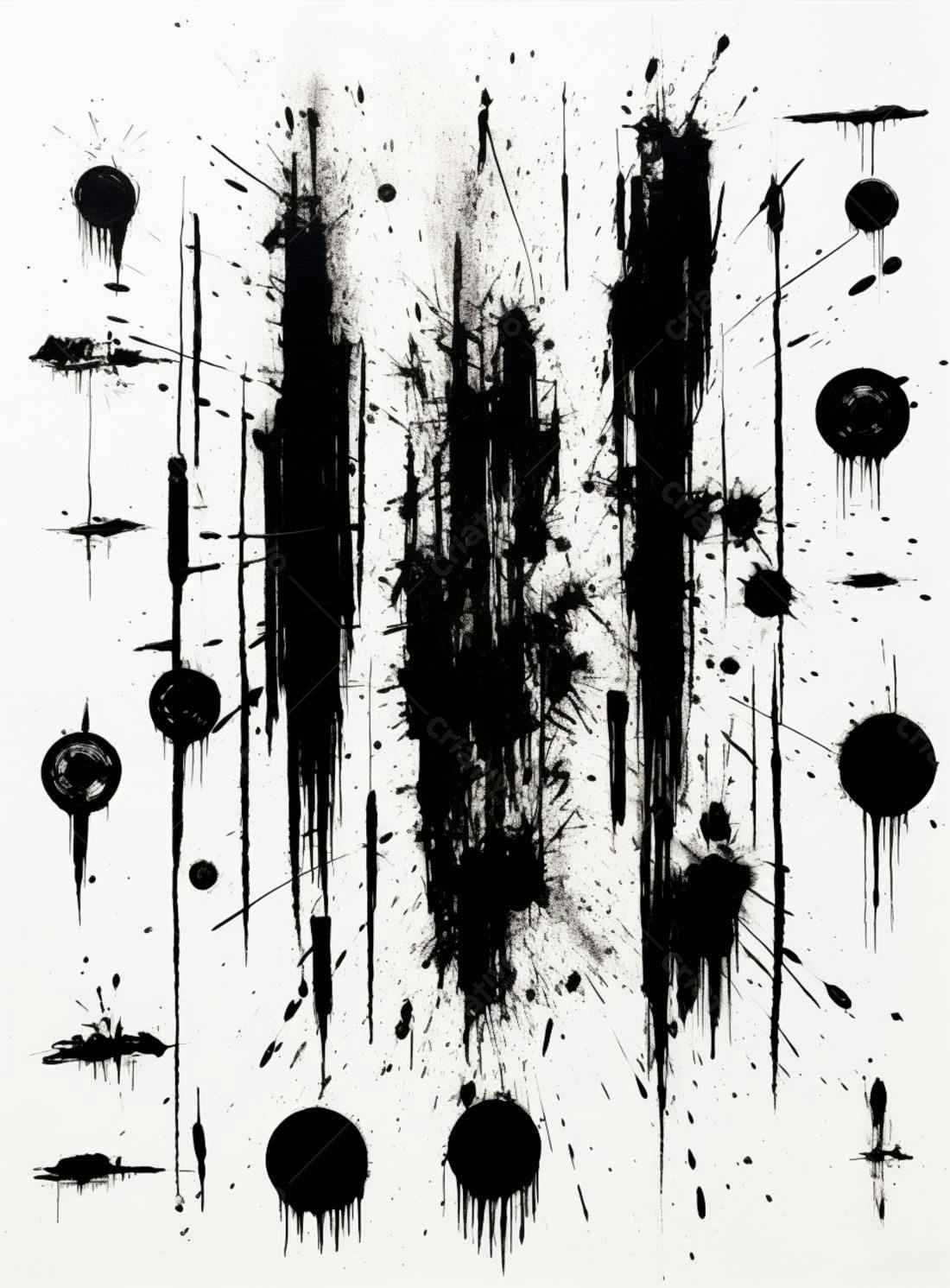 Arte Abstrata em Preto e Branco