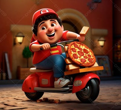 Imagem De Entregador Com Moto Delivery (102)