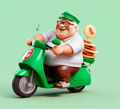Imagem De Entregador Com Moto Delivery (171)