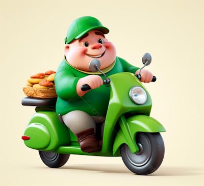 Imagem De Entregador Com Moto Delivery (174)