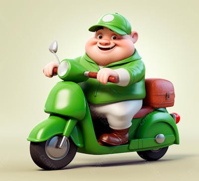 Imagem De Entregador Com Moto Delivery (187)